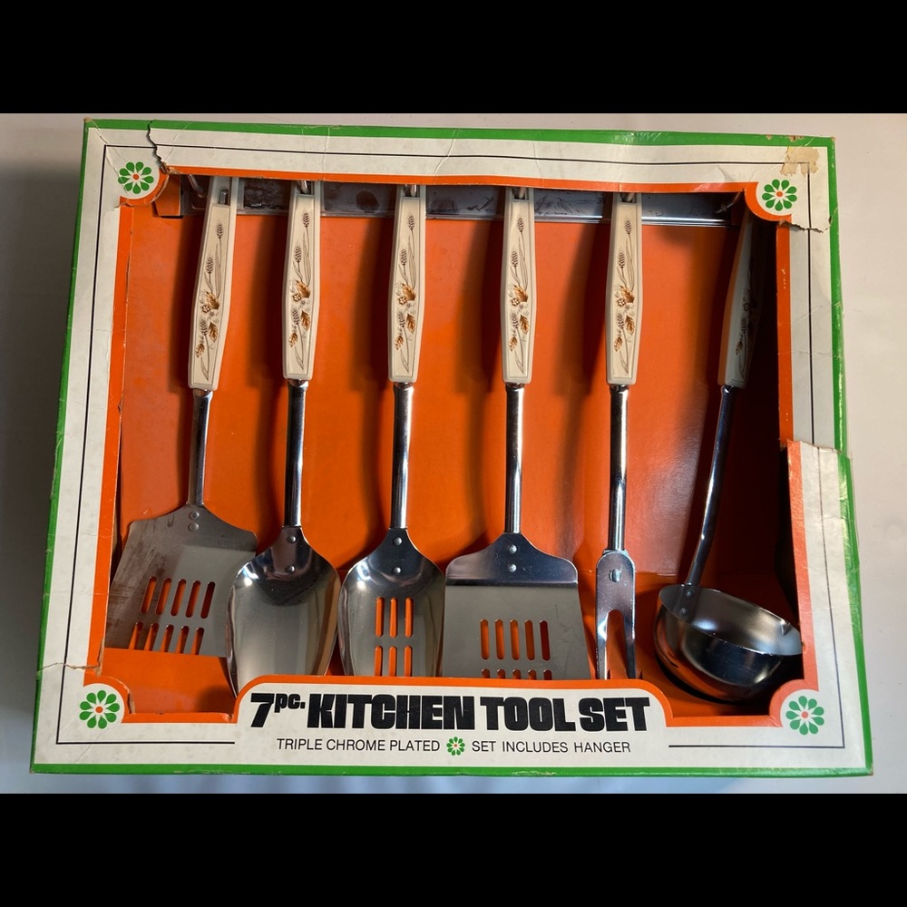 Sanyei Vintage 7 piece kitchen tool set
